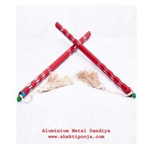 Aluminium Metal Garba Dance Dandiya Stick - (4 Pcs) - 2 Pair - Usa seller