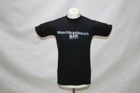 Kultkarren T-Shirt Waschbrett(BÄR)bauch - schwarz - Aufdruck vorne