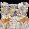 Disney Winnie The Pooh Eeyore Lamb Seersucker Overalls Girl 6-9 Month Pink Green