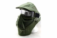 Paintball Softair Schutzmaske Gesichtsmaske Mask mit Schutzbrillen Nackenschutz