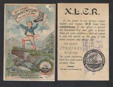 1880s Harris' Standard Tip Shoes 4 Children Philadelphia Pa Victorian Trade Card
