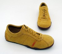 Sneaker Esprit Schnürer Halbschuhe Echtleder gelb Gr. 40