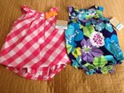 Lot Of 2 Carters Girls One Piece Outfits Size 3 Mos. NWT