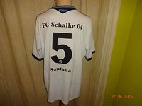 FC Schalke 04 Original Adidas Trikot 2013/14 "GAZPROM" + Nr.5 Santana Gr.XL TOP