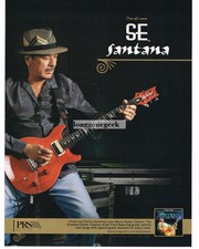 2011 PRS SE Electric Guitar CARLOS SANTANA Vtg Print Ad