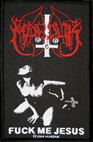 MARDUK PATCH / AUFNÄHER # 11 "FUCK ME JESUS"
