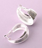 Ohrringe 925 Sterling Silber plattiert Schmuck Creolen Geschenk Ohrringe Neu 