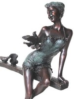 Bronze Figur von MILO *erotische Frau* Bronzefiguren AUßERGEWÖHNLICH 20648