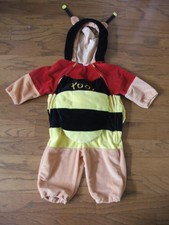 DisneyToddlers Bumble Bee Halloween Costume 18 Months Red Yellow Black Plush