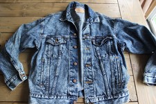 Vintage Levis Stone Acid Washed Denim Jean Jacket M