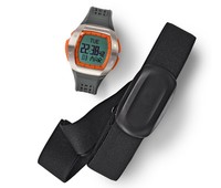 TCM Pulsmessuhr mit Brustgurt verstellbar 73–110 cm wasserdicht - 5 bar NEU