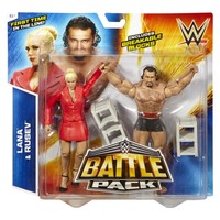WWE Mattel Figuren 2.Pack Battlepack Rusev & Lana 