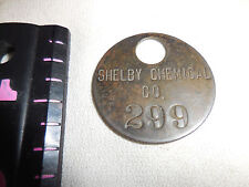 Shelby Chemical Company #299 Tag