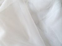 Meterware, Nylonstoff, Tüll, 115 cm breit, weiß