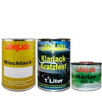 2,5 Liter Set Autolack Klarlack Härter Wunschfarbe Profilack Metallic Pearl Lack