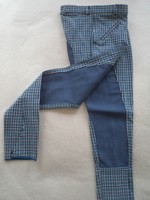 Global Jugend Reithose, Modell: CIK, VB, river kariert, türkis, Gr. 170, SALE