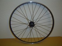28" Shimano DEORE DISC Vorderrad Front Scheibenbremse schwarze Speichen NEU