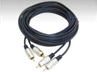 Cable Mountain Audiokabel 2xRCA (Cinch) auf 2xRCA (Cinch), 5m, Verg (W15-JE0273)