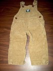 OshKosh B'gosh Baby Boys Size 6 Months Brown Corduroy Overalls 7 Pockets