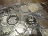 ANGEBOT , WWF Medaille PP , Eisbär ( Ursus Maritimus) in Orig.Folie 