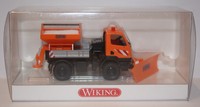 Wiking Unimog U 20 Winterdienst mit Schmidt Streuaufbau und Schneepflug