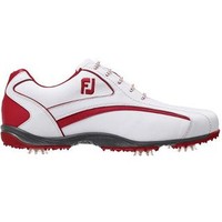 Footjoy Mens Hydrolite Golf Shoes #50053 / White - Red / UK 9.5 M 2015