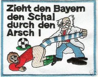 Anti Bayern Aufnäher "Zieht den Bayern."  Kutte Weste Fan Patch Block Kurve neu