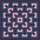 Quilt Kit/Patriotic/Lots of Boxes!!!/Pre-cut Fabrics Ready To Sew/Exepitd ****