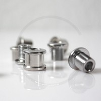 Kettenblattschrauben für 2-fach Kurbel / Kettenblatt | Stahl silber | Rennrad