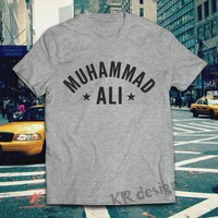 MUHAMMAD ALI T-shirt CASSIUS CLAY Die Größte SCHWERGEWICHTE Boxer fitnessstudio