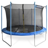 Kinetic Trampolin 3,70m Gartentrampolin mit Sicherheitsnetz 370cm Komplettset