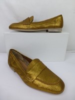 MILLIWAYS Slipper Loafer Gr 37,5 Golfarben echt Leder Edel NP 199 ,- NEU 