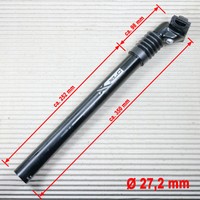 SATTELSTÜTZE GEFEDERT XLC SP-S10 - Ø 27,2 MM - 350 MM FEDERWEG 40 MM schwarz