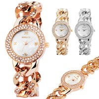 EXCELLANC DAMEN UHR QUARZ STRASS METALL ARMBANDUHR WOMEN'S WATCH 1508-020