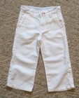 Janie and Jack Classic Bicycle white roll up pants size 2 T