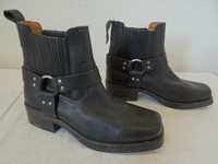 WRANGLER  Gringo Ankle Boots Black  Biker Cowboy  UK 11.5/ EU 46           149 P