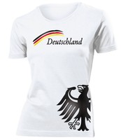 DEUTSCHLAND FUSSBALL EM 2016 FANSHIRT T-Shirt Damen S-XXL