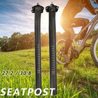 Carbon Fiber MTB Fahrrad Sattelstütze Ø 27.2 / 30.8 / 31.6 mm x 350 mm Schwarz 