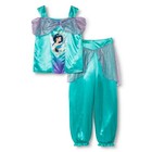 Disney Princess Jasmine 2-Piece Costume Pajama Set Sz XS 4-5 S 6-6X M 7-8