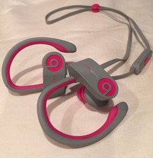 Power Beats 2 By Dre Wireless Bluetooth Grey Pink Headphones