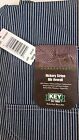 NEW Mens Authentic KEY IMPERIAL Carpenter Bib Overalls Hickory Stripe 100%cotton