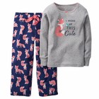 Carter's Girls' 2-Piece Cotton & Fleece Pajamas Set MSRP$32.00 Size 4-10