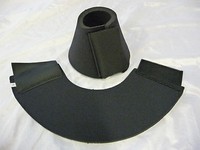 ***HUFGLOCKEN - SPRUNGGLOCKEN***Größe M   * EXTRA DICK * Schwarz sehr robust