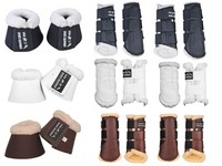 4er & 6er Set HKM Gamaschen Comfort weiß schwarz braun navy  mit Teddyfutter %