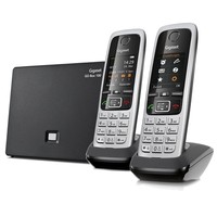 Gigaset C430A GO - VoIP-/IP- & Festnetz-Telefon, 2 Mobilteile, Headsetanschluss
