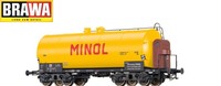 Brawa H0 48911 Leichtbaukesselwagen Uerdingen "Minol" der DR - NEU + OVP