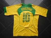 Brasilien Nationalmannschaft Fußball Trikot / Shirt Ronaldinho Nr. 10 Gr. XXL