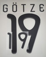 Deutschland DFB 19 Götze Flock / Beflockung für Trikot Spielertrikot HOME 2010