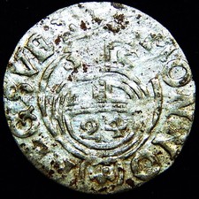 1635 Silver 1/24 Thaler Sweden "Renaissance Era" Coin! sku #Oh4