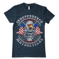 independent motorcycles classic retro vintage ride fast  dtg mens t shirt tees 